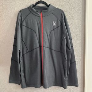 Spyder merino wool full zip turtleneck sweater SZ XXL